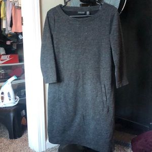 Grey Dress 3/4 Sleeve